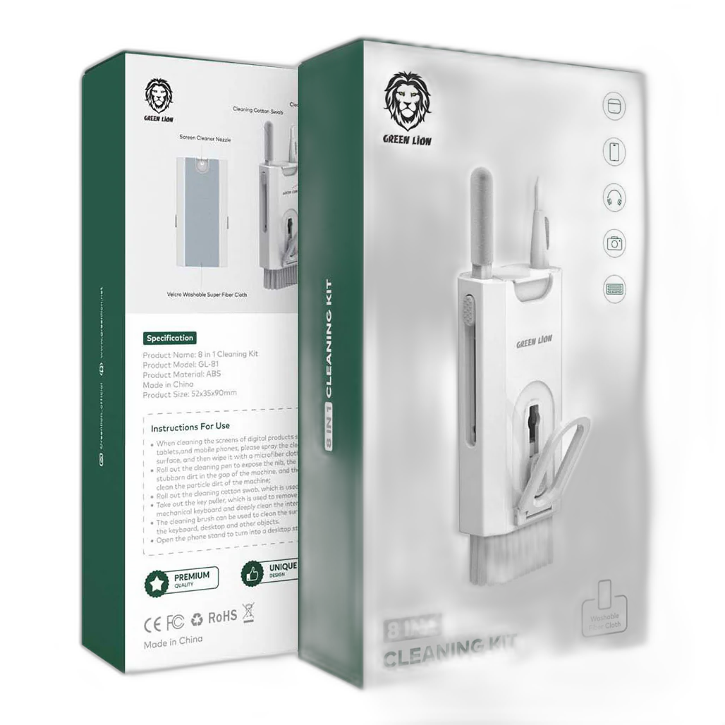 Green Lion GN8IN1CKITWH 8 in 1 Cleaning Kit