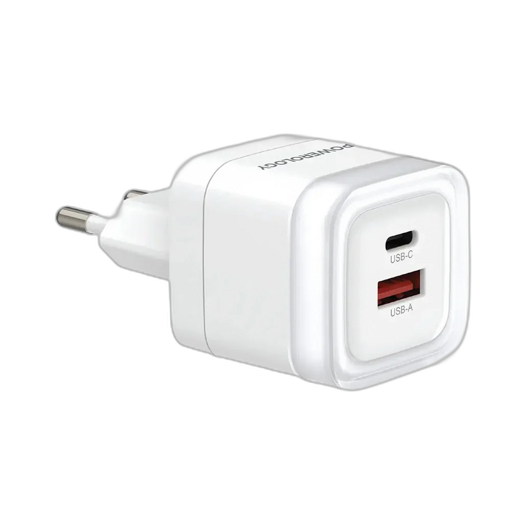 Powerology Dual-Port Fast Charging Adapter