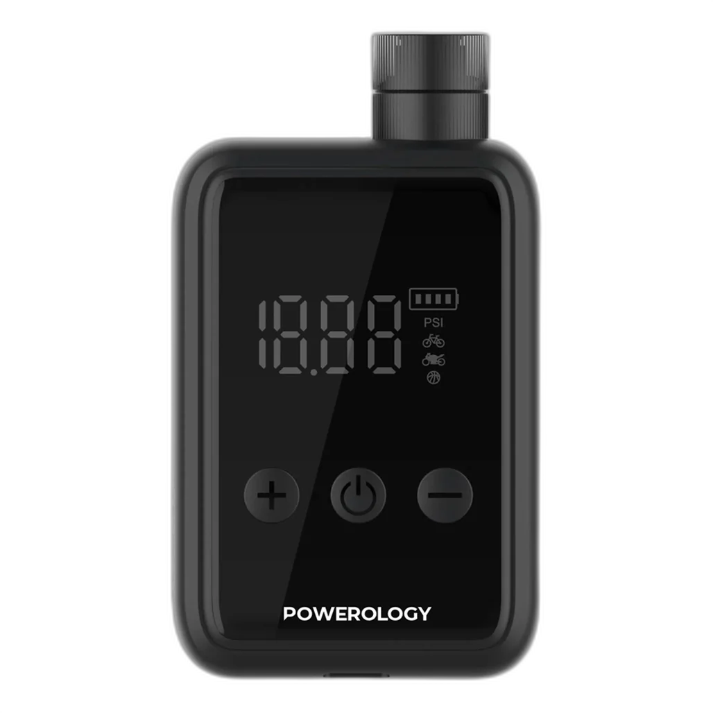 Powerology Super Compact Tire Inflator - P25CMAPBK