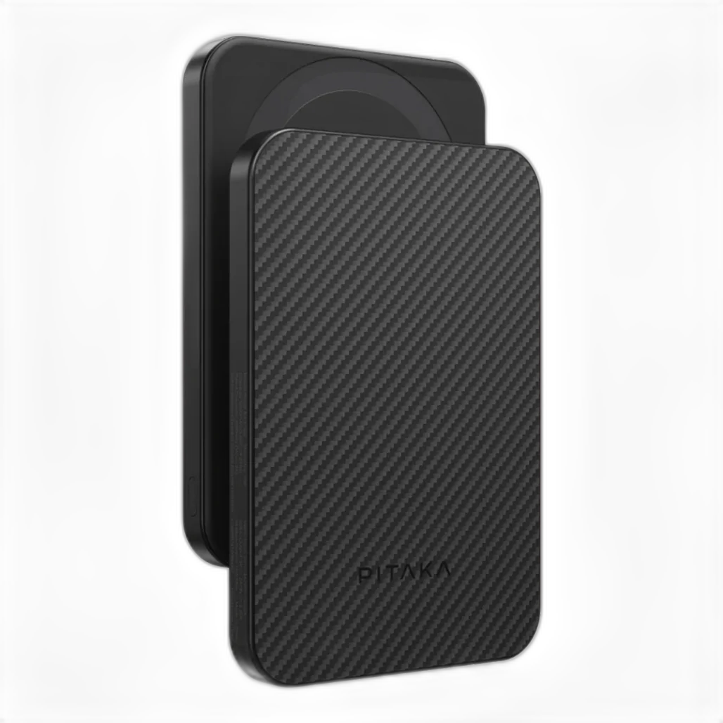 Pitaka 5000mAh Slim Qi2 Aramid Fiber Magnetic Power Bank