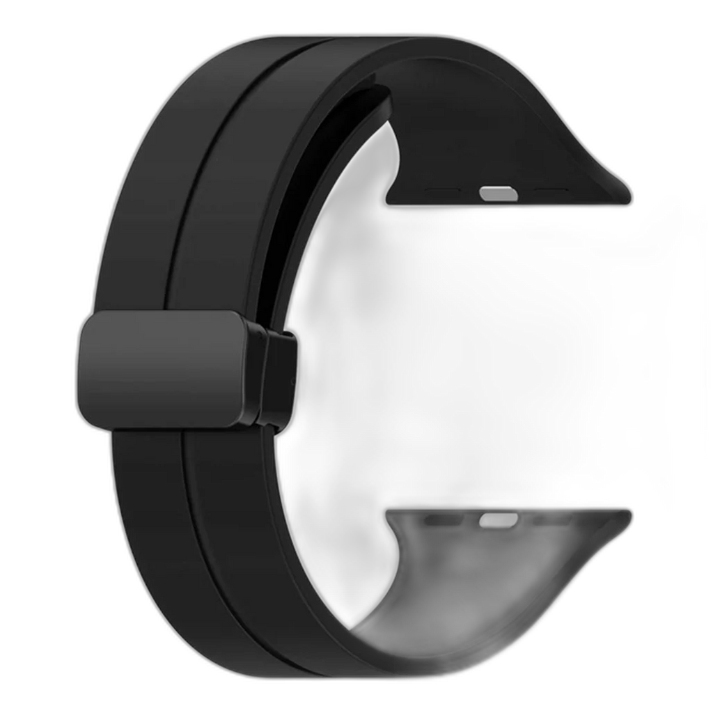 Spigen Silicone Leather Watch Band for Apple Watch 45mm