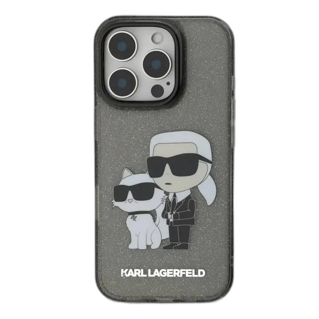 Karl Lagerfeld Case Karl & Choupette Logo for iPhone 16 Pro