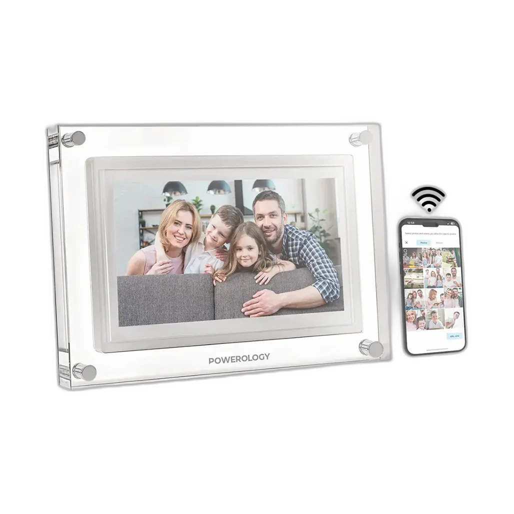 Powerology 10'' Smart Frame Digital Photo Display - White