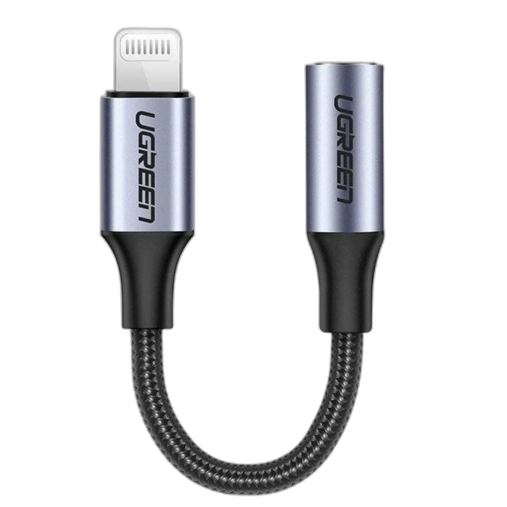 Ugreen 3.5mm Jack to Lightning Headphone Adapter – MFi Certified (10cm)