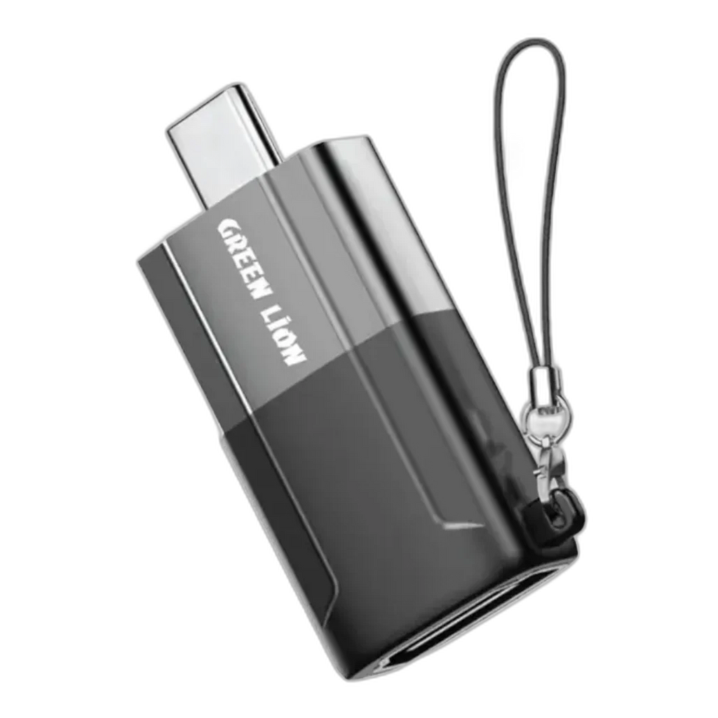 Green Lion Aluminum Alloy Shell Type C to HDMI Adapter - Black