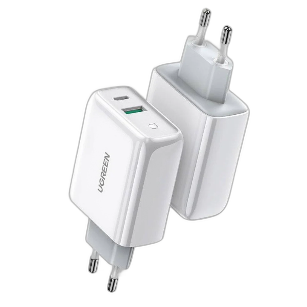 Ugreen 38W Dual-Port USB-C + USB-A Fast Charger