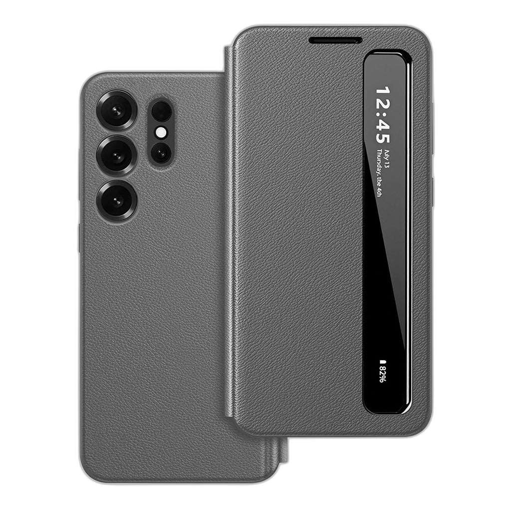 Smart Clear View Flip Cover Case for Samsung Galaxy S26 Ultra