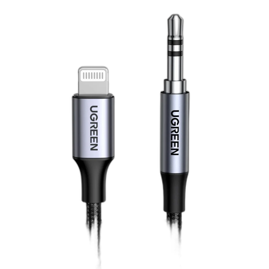 Ugreen 70509 Lightning To 3.5 Male Adaptor Cable Black 1M