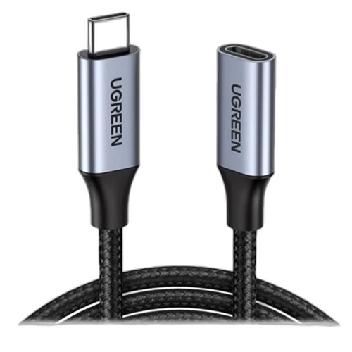 UGREEN USB-C 3.2 Cable Extension Male to Female, Thunderbolt 3 support 4K@60Hz, 10Gbps, 100W, 1M - US372 45191