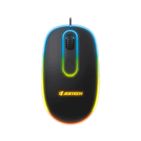 Jertech Mouse M500 Wired 4800 DPI 3 Buttons RGB Black