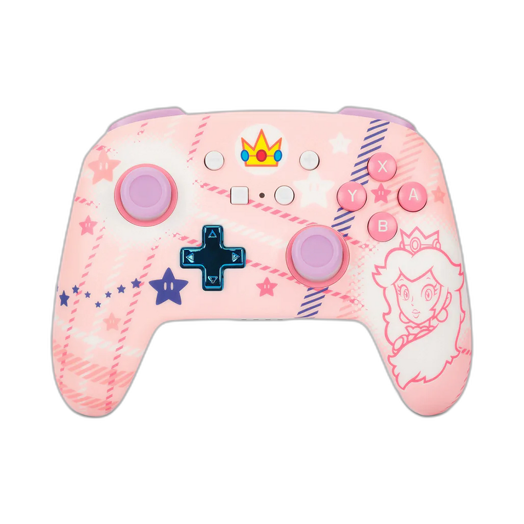 PowerA Princess Peach Plaid - Nintendo Wireless Controller