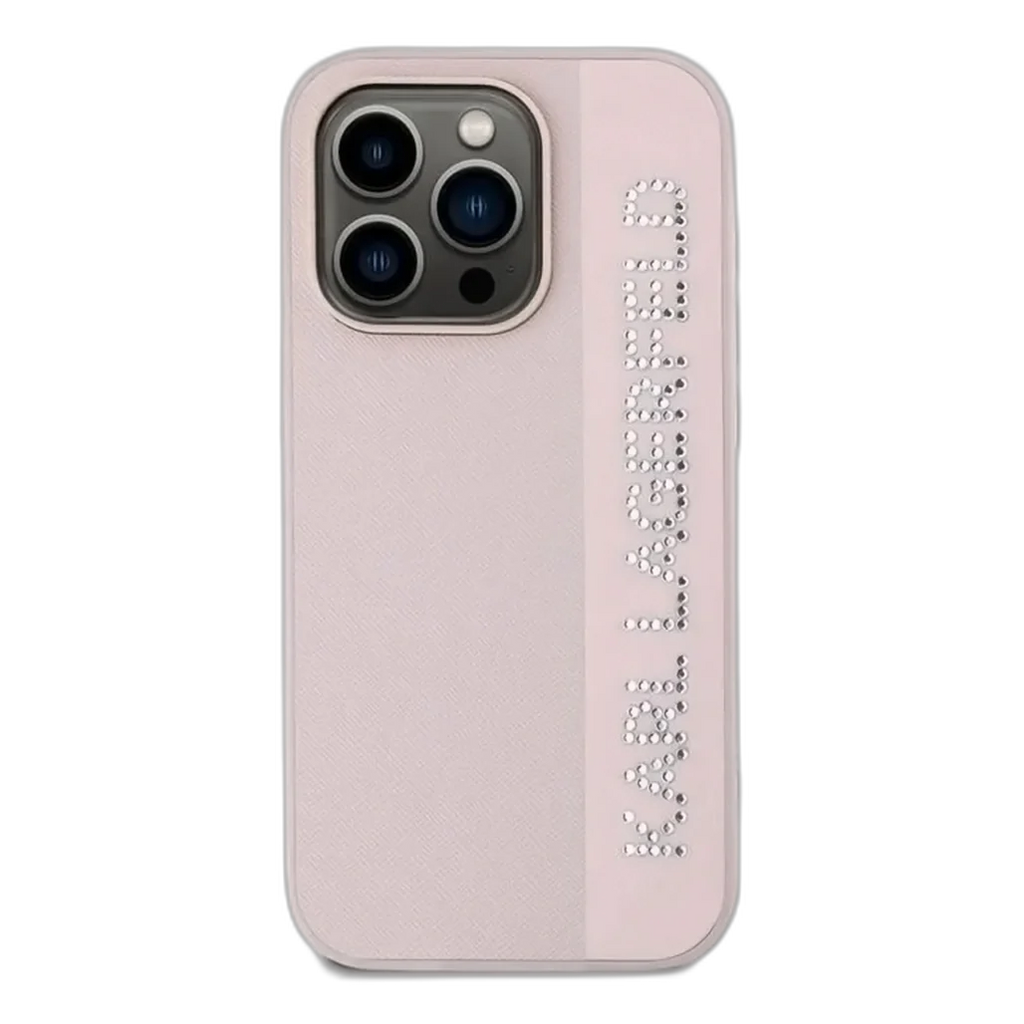 Karl Lagerfeld Saffiano Leather Hard Case for iPhone 16 Pro Max