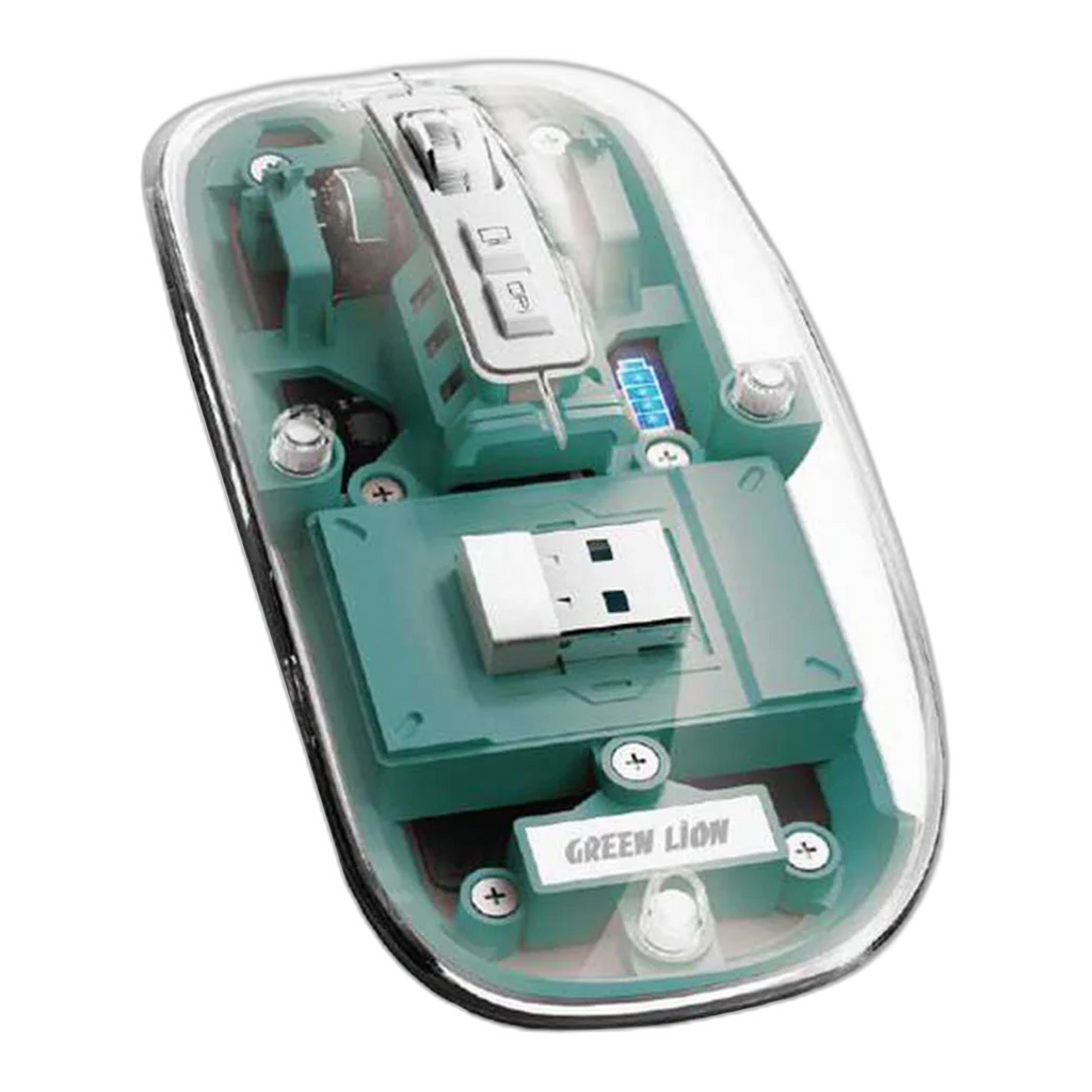 Green Lion Transparent Mouse