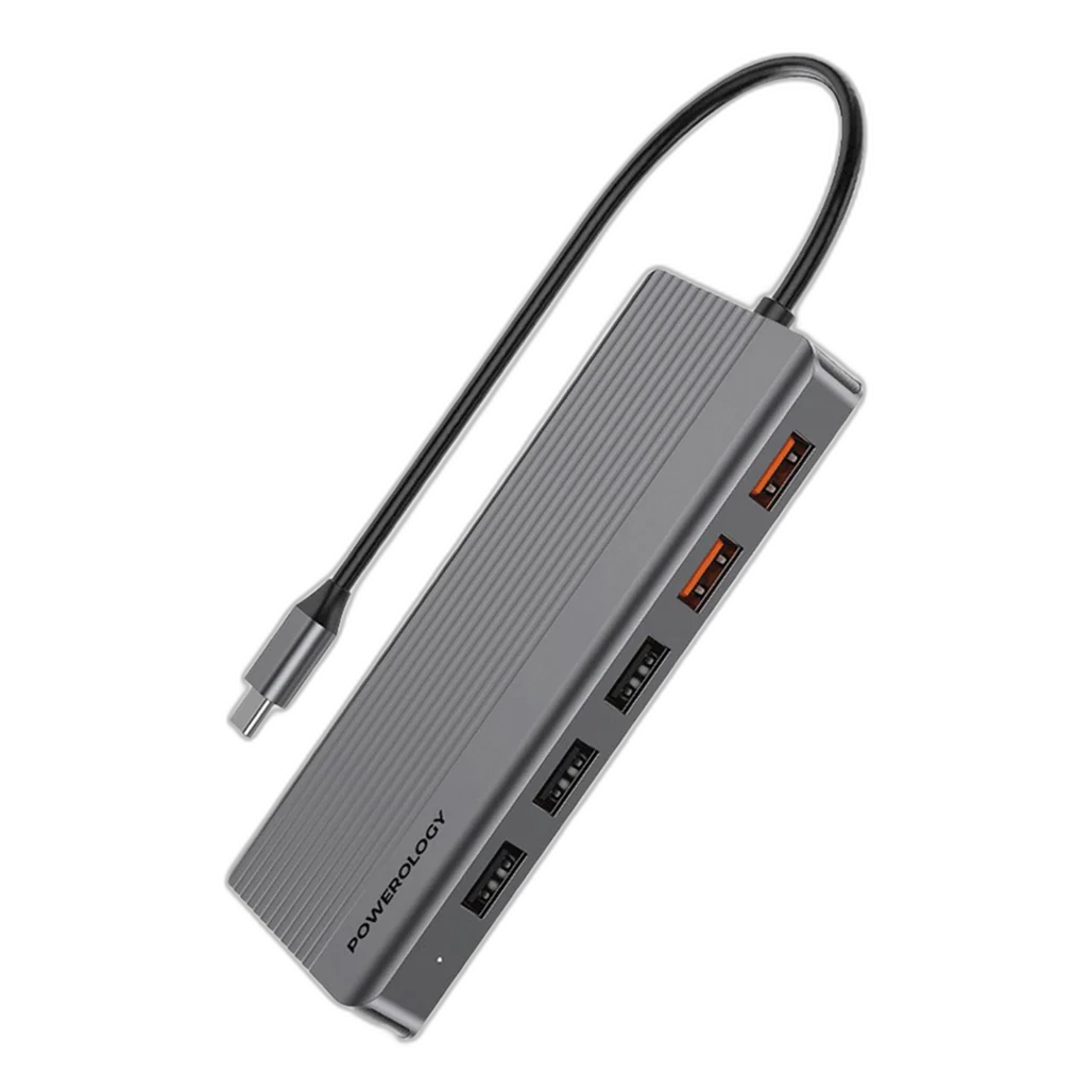 Powerology 12-in-1 USB-C Hub (P121HBCGY)