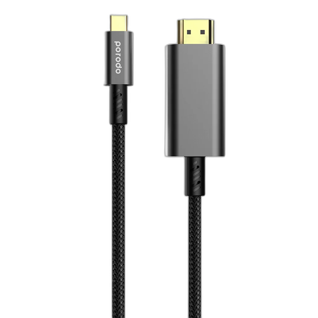 Porodo 4K HDMI to Type C Cable 1.8M