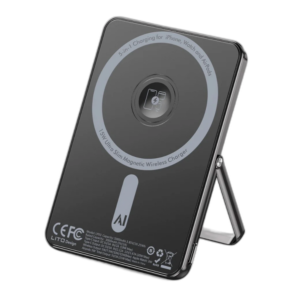 LITO LP03 15W Magnetic Power Bank 5000mAh