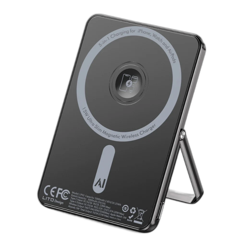 LITO LP03 15W Magnetic Power Bank 5000mAh