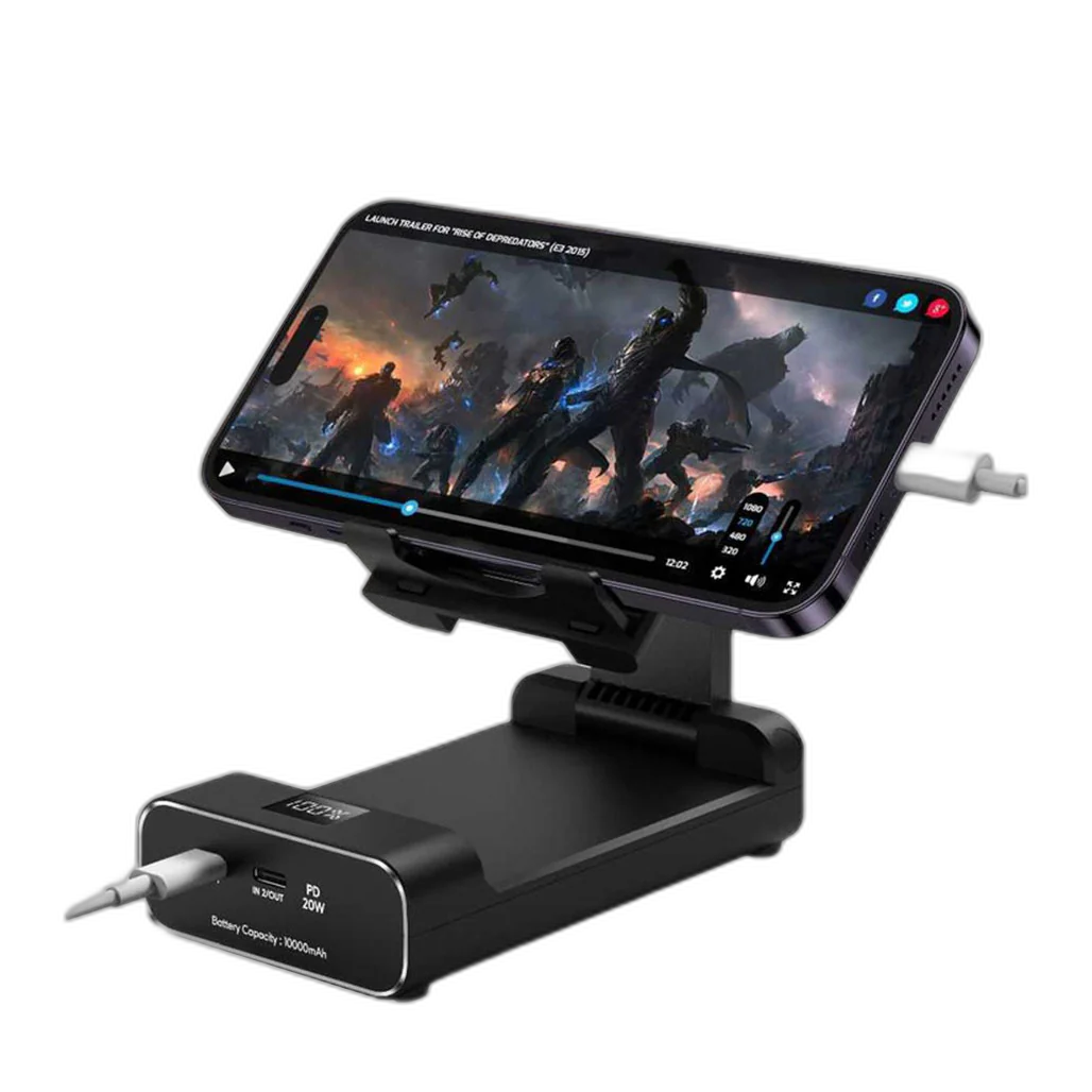 Green Lion Powerbank And Foldable Mobile Stand