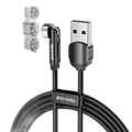 Porodo 3in1 TPE Cable with Head for Micro + Lightning + Type-C