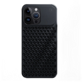 Metal Heat Dissipation Phone Case For iPhone 15 Pro Black
