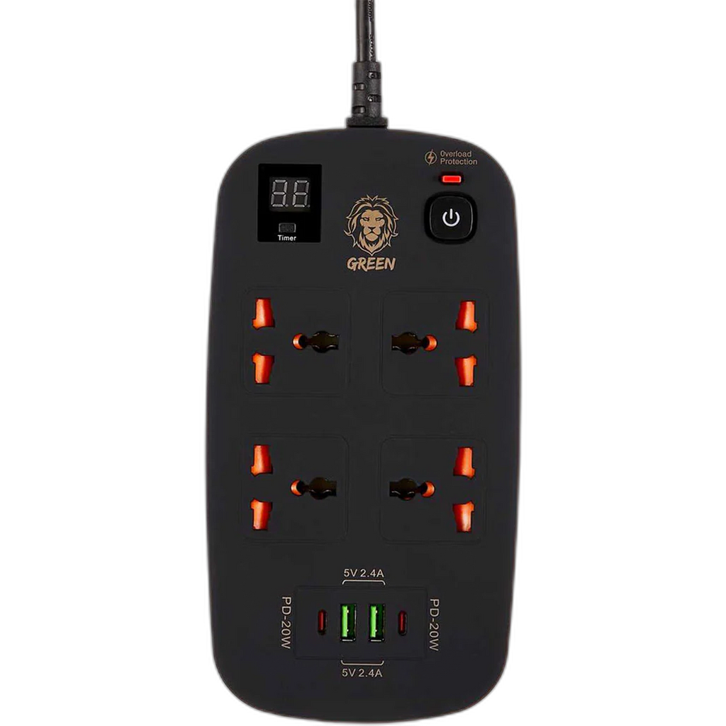 Green Lion 4 AC 2 USB & 2 USB-C PD 40W