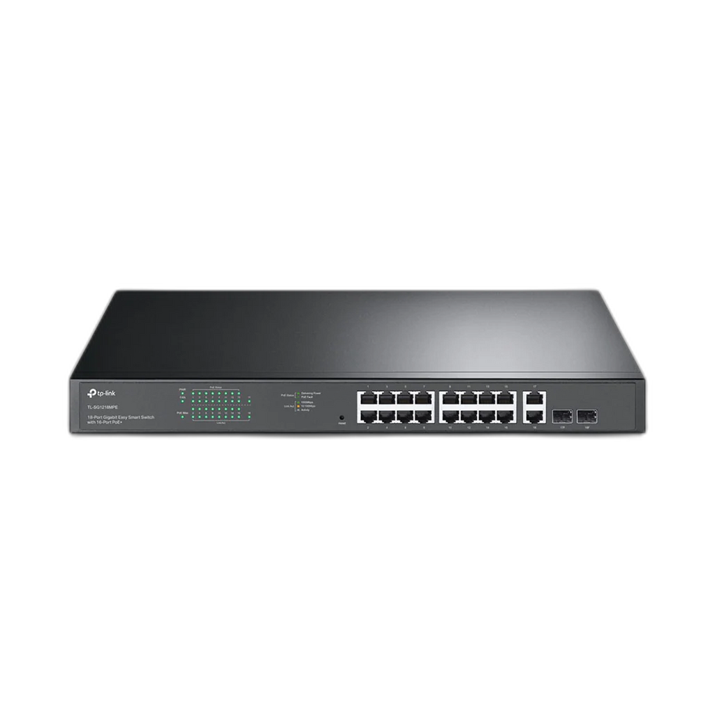 TP-Link TL-SG1218MPE 18-Port Gigabit Switch with 16 PoE+ Ports