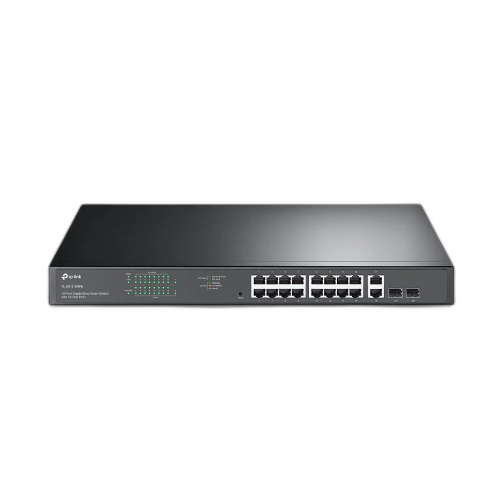 TP-Link TL-SG1218MPE 18-Port Gigabit Switch with 16 PoE+ Ports