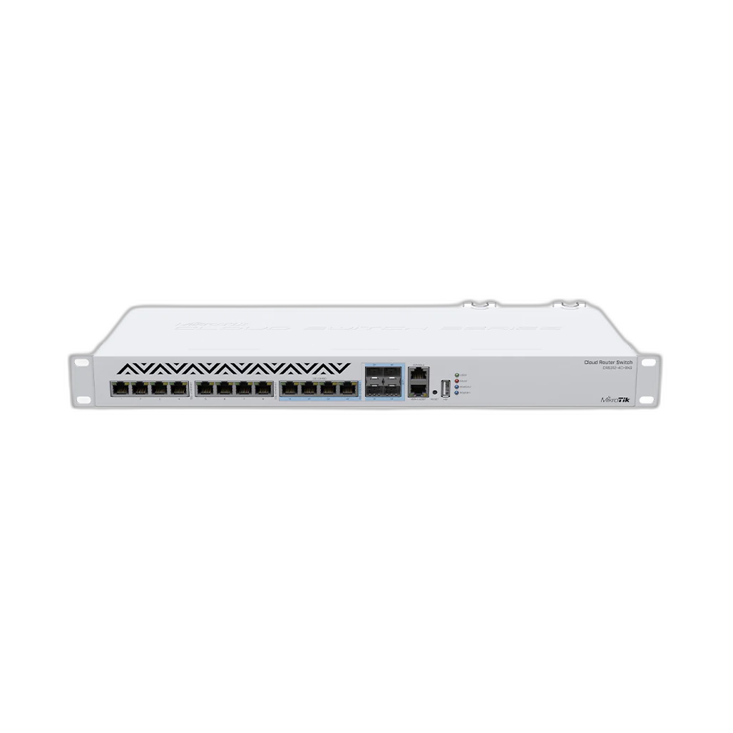 MikroTik CRS312-4C+8XG-RM - 10G Switch with 10G RJ45 Ports