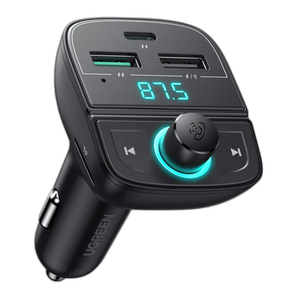 UGREEN Bluetooth 5.0 FM Transmitter with PD QC 3.0 Fast Charging