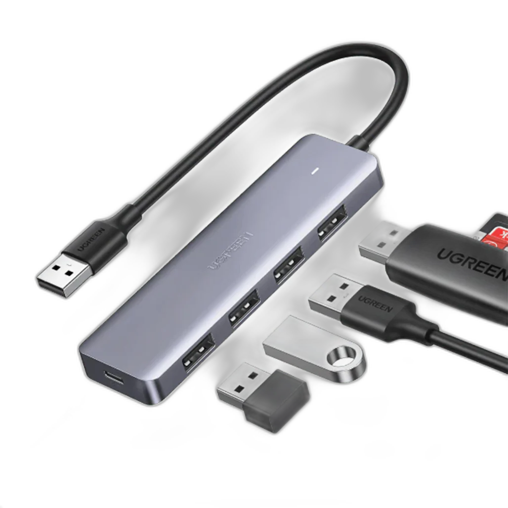 UGreen USB Hub 3.0 Ultra Slim 4 Port USB 3 Hub