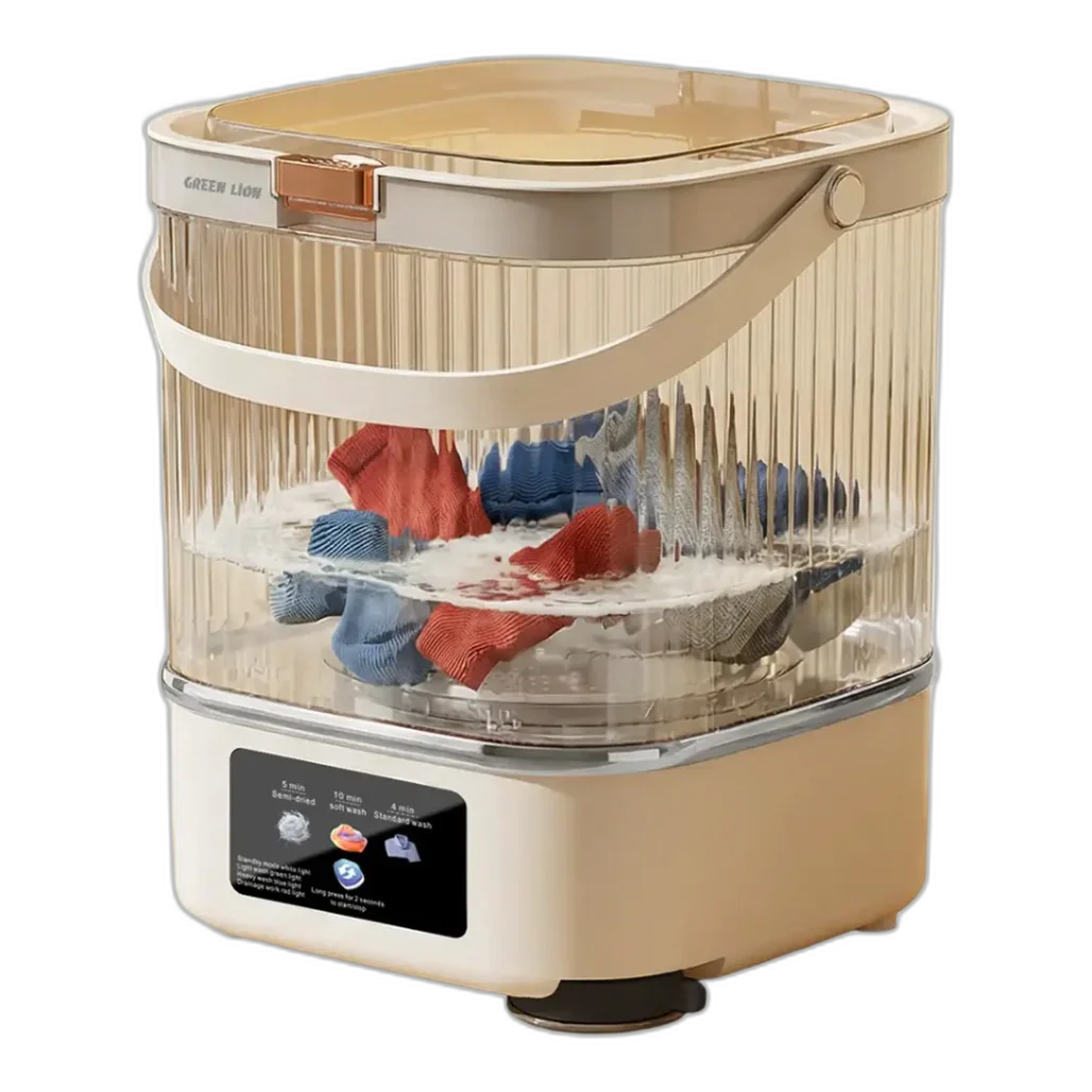 Green Lion Mini Wash 12L Portable Washing Machine - White