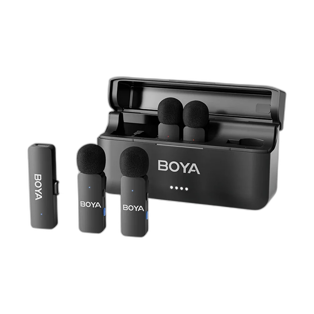BOYA BY-WM8 Pro-K1 UHF Dual-Channel Wireless Microphone System with One Receiver and One Transmitter