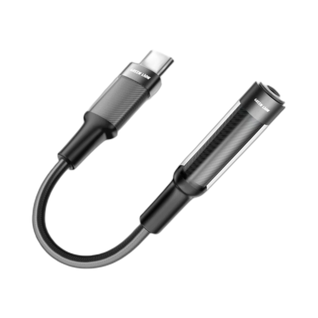 Green Lion Earphone Adapter USB-C to 3.5 Aux 12CM
