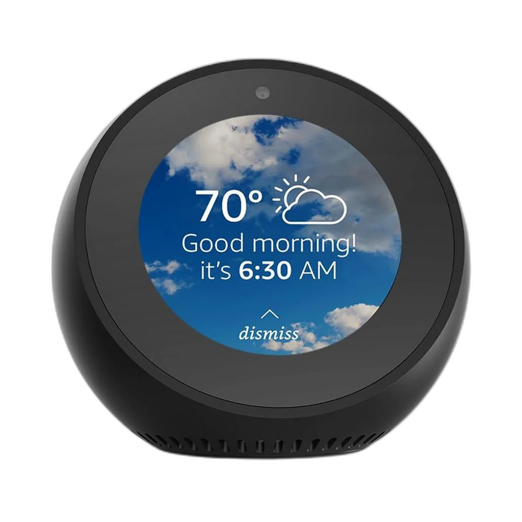 Amazon Echo Spot Smart Alarm Clock with 2.5" Display and Alexa