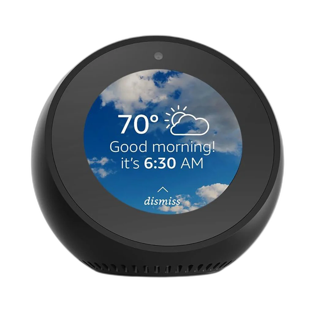 Amazon Echo Spot Smart Alarm Clock with 2.5" Display and Alexa