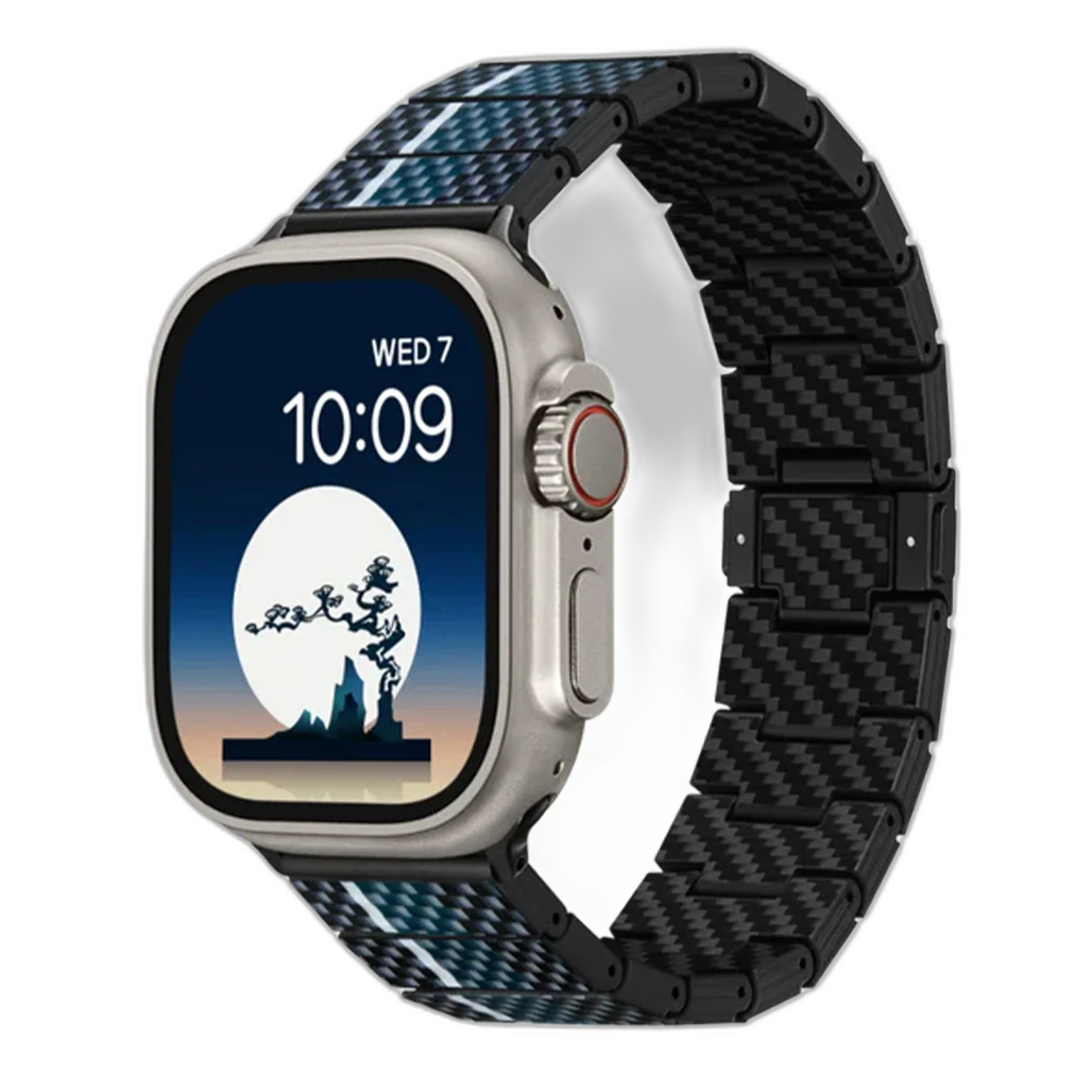 Pitaka Poetry of Things - Moon Aramid Carbon Fiber Watch Band