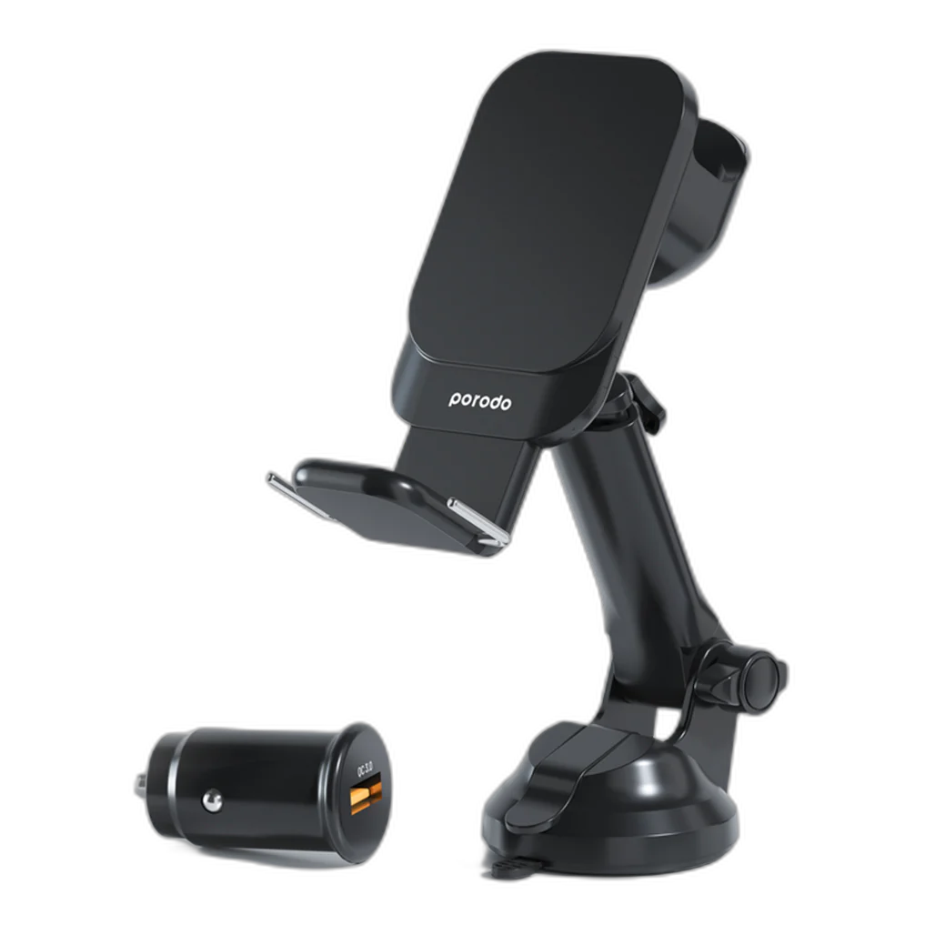 Porodo 3in1 MagSafe Car Mount, 15W Wireless Fast Charging