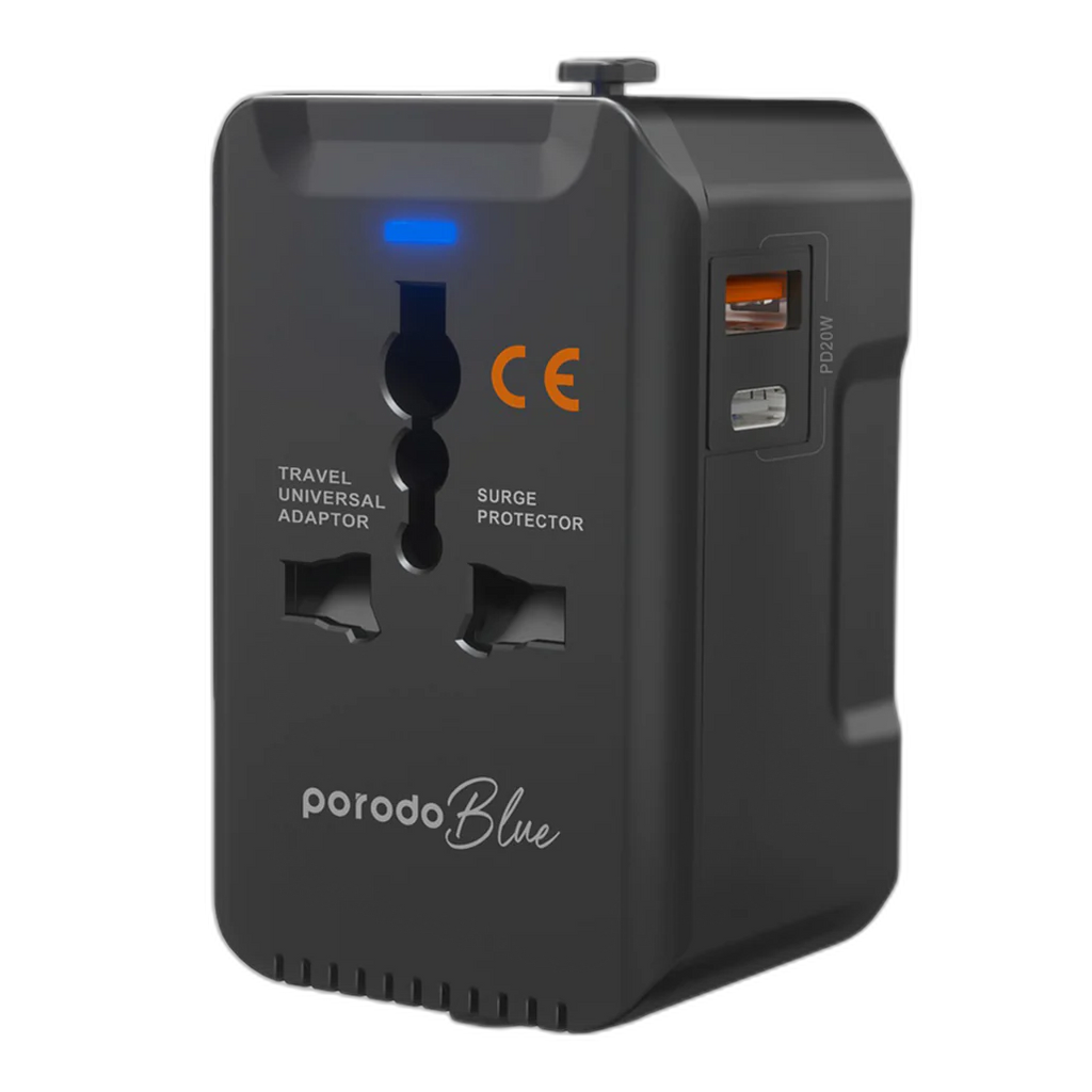 Porodo Blue Dual Port Universal Charger