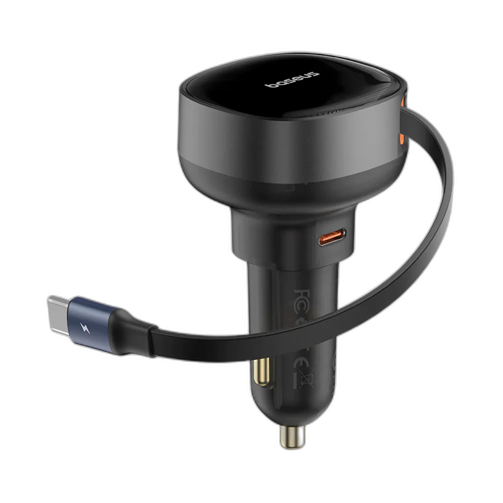 Baseus Enjoyment Pro - Retractable Car Charger 60W