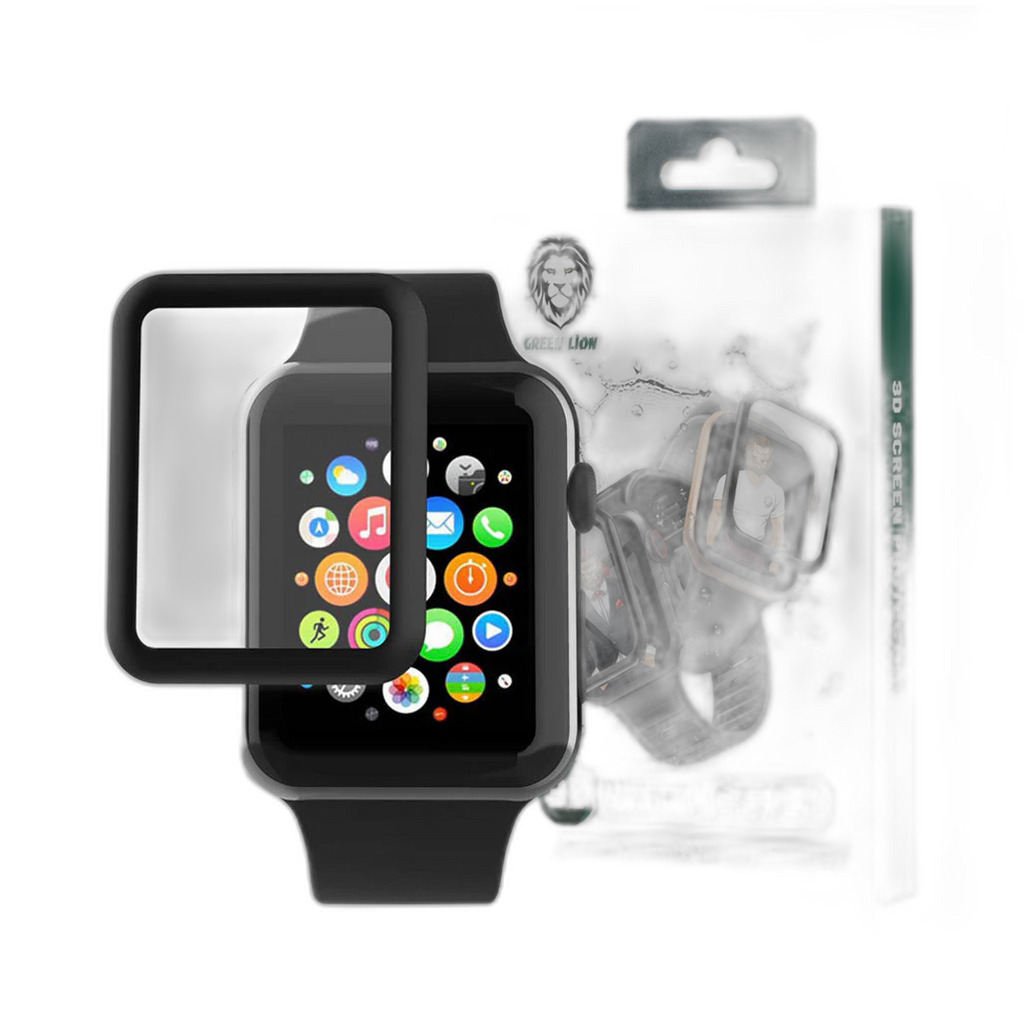 Green Lion 3D HD Glass Screen Protector For Apple Watch 45mm.