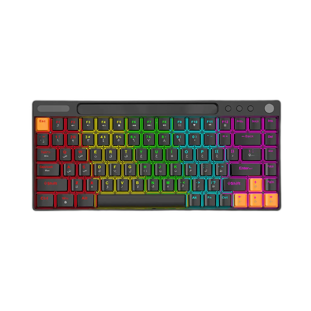 Porodo Gaming 84 Keys Mechanical Gaming Keyboard with SNK Red Switches