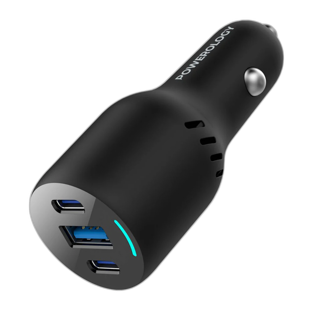 Powerology PD65W + PD20W + QC18W Car Charger