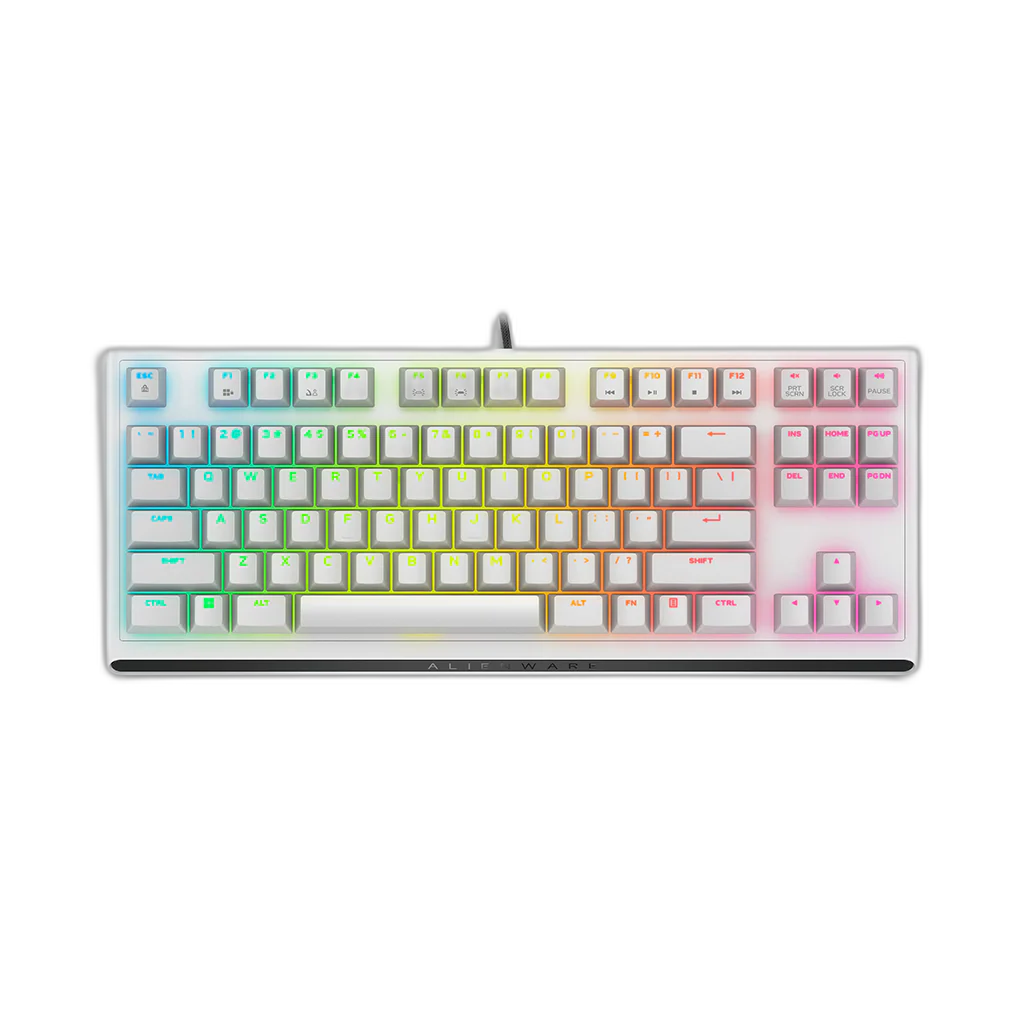 Alienware Tenkeyless Gaming Keyboard AW420K, AlienFX 16.8 Million RGB Colors, Cherry MX red switch, Programmable