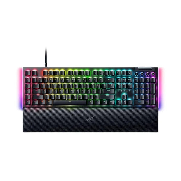 Razer BlackWidow V4, Green Mechanical Switches, 6 Dedicated Macro Keys, 2-Side Underglow and Per-Key Lighting, Mechanical Gaming Keyboard Chroma RGB - RZ03-04690100-R3M1