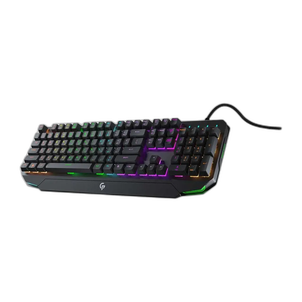 Porodo PDX217 Keyboard Ultra With Rainbow Lighting And Aluminum Panel