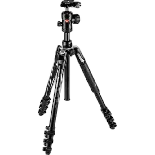 Manfrotto Befree Advanced Travel Aluminum Tripod with 494 Ball Head (Lever Locks, Black)