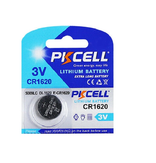 PKcell Lithium Coin Battery 3 Volt for Watches, Cameras Pack of 5 - CR1620