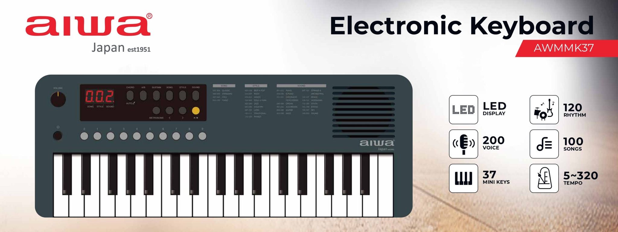 Aiwa Keyboard - AWMMK37