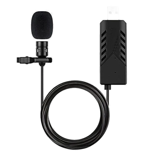 Conqueror Lavalier Microphone Clip-On Lapel for USB Interface Device for YouTube, Vlogging, Recording - CLM303