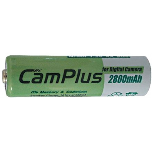 CamPlus AA Rechargeable Battery 2800 mAh Pack of 2 - CM2800AA